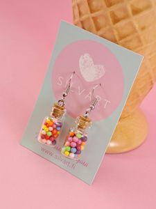 Purkkapallot pullossa-korvakorut