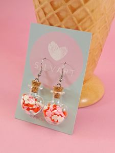 Sydän-pullokorvakorut