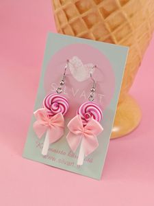 Tikkari-korvakorut, pinkki